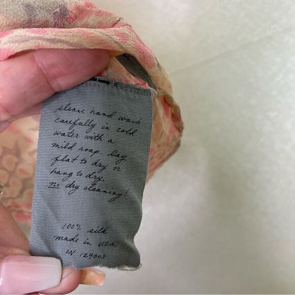 Raquel Allegra Tie Dye Silk Tank M - Picture 6 of 6